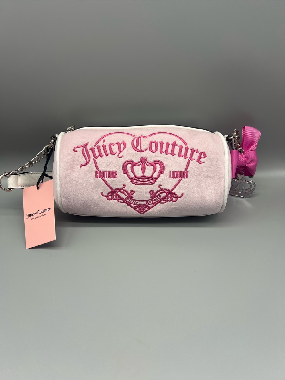 Juicy couture girlie royalty barrel bag